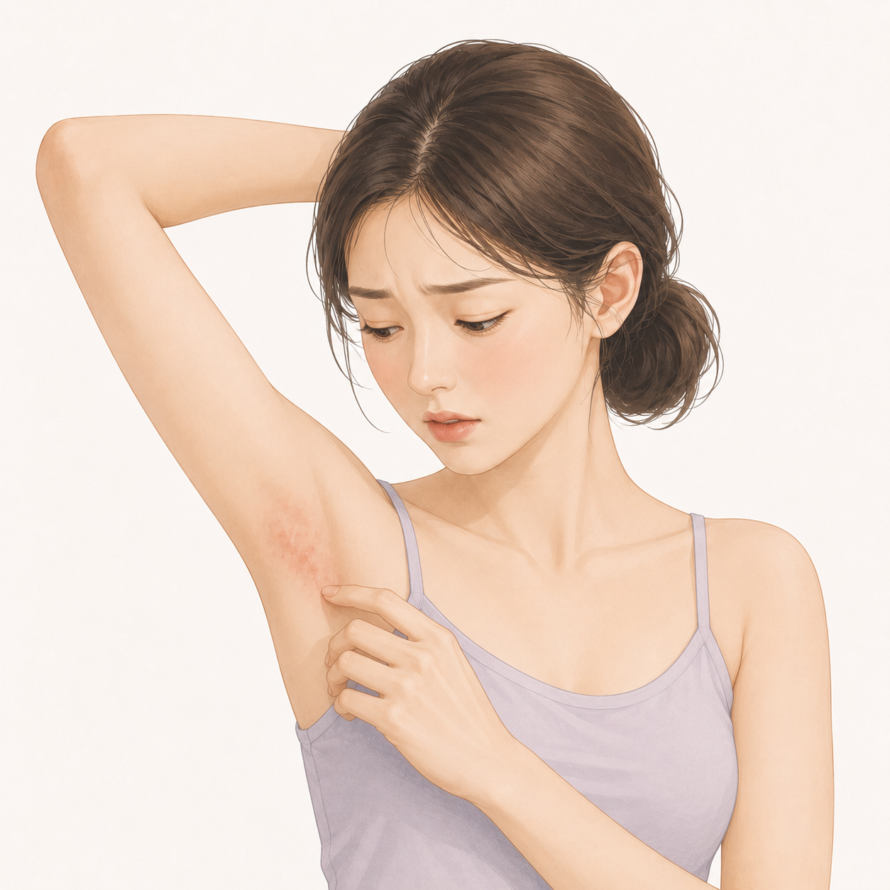 Underarm skin irritation
